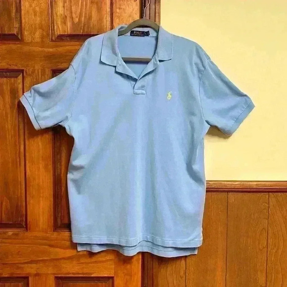 Polo Ralph Lauren 3 Button Shirt Light Blue Size L - Picture 9 of 9